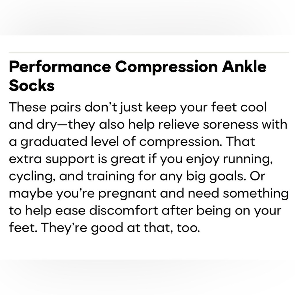 Bombas New Performance Compression Ankle Sock Med… - image 3